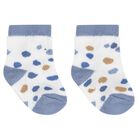 Baby Boys Blue & White Socks (4 Pack), 1, hi-res