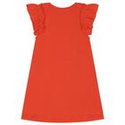 Girls Orange Dress Set, 3, hi-res