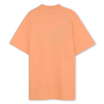 Girls Orange Tiger Logo T-Shirt