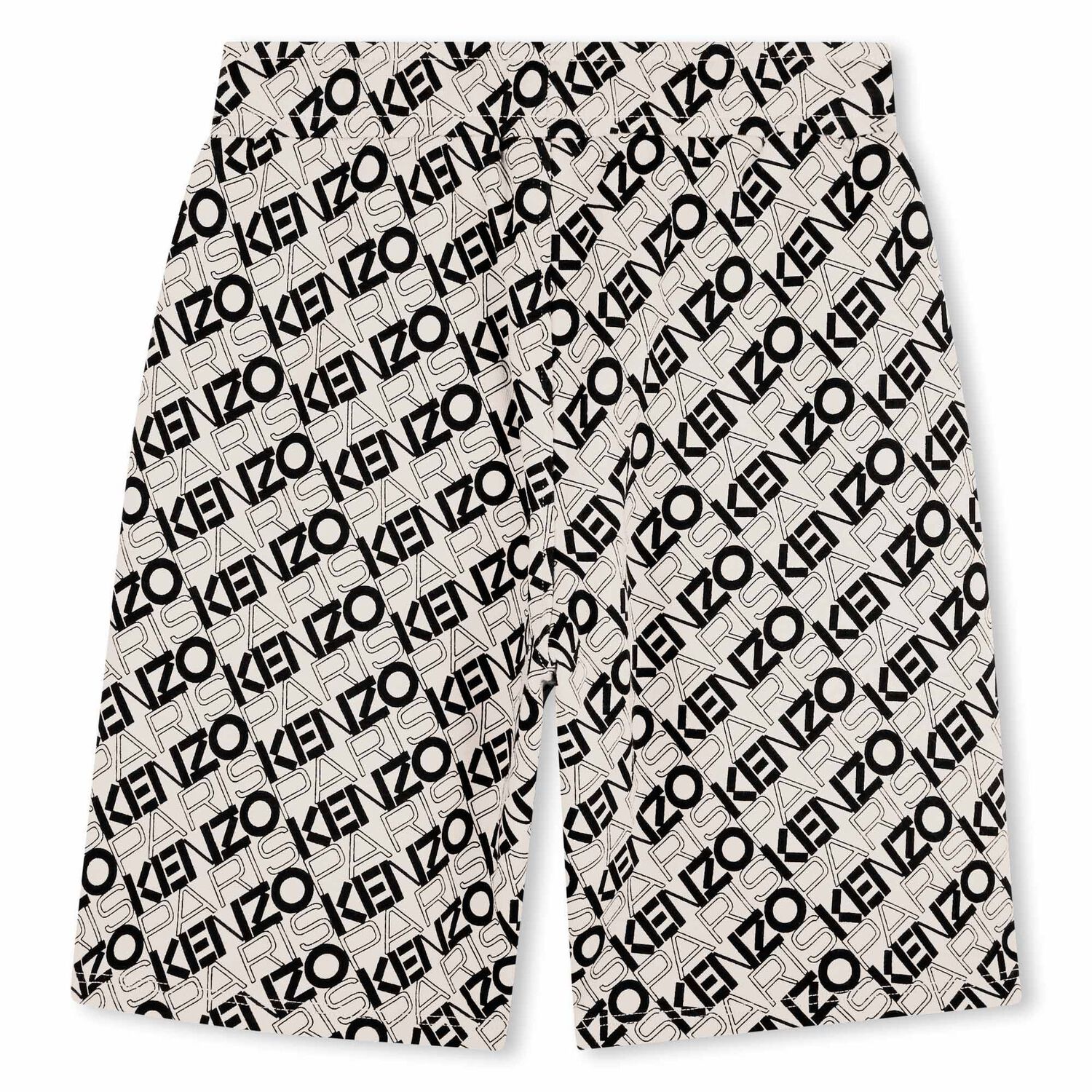 Boys Ivory & Black Logo Shorts, 1, hi-res image number null