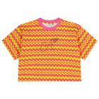 Girls Pink, Orange & Yellow Striped Leggings Set, 1, hi-res