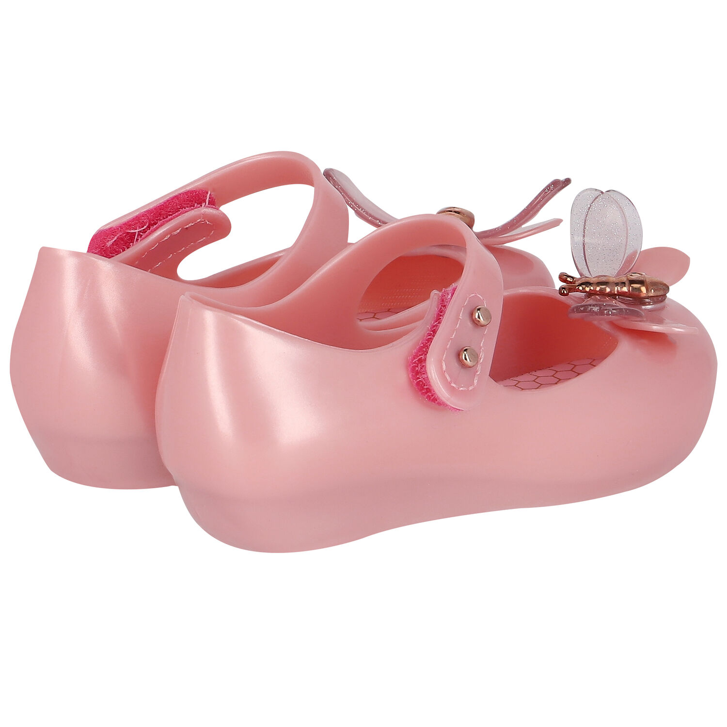 Younger Girls Pink Bugs Jelly Shoes, 1, hi-res