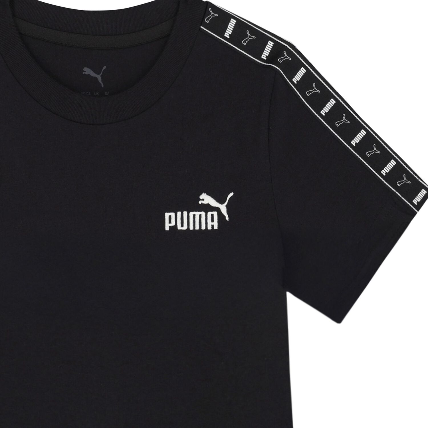 Boys Black Logo T-Shirt, 1, hi-res