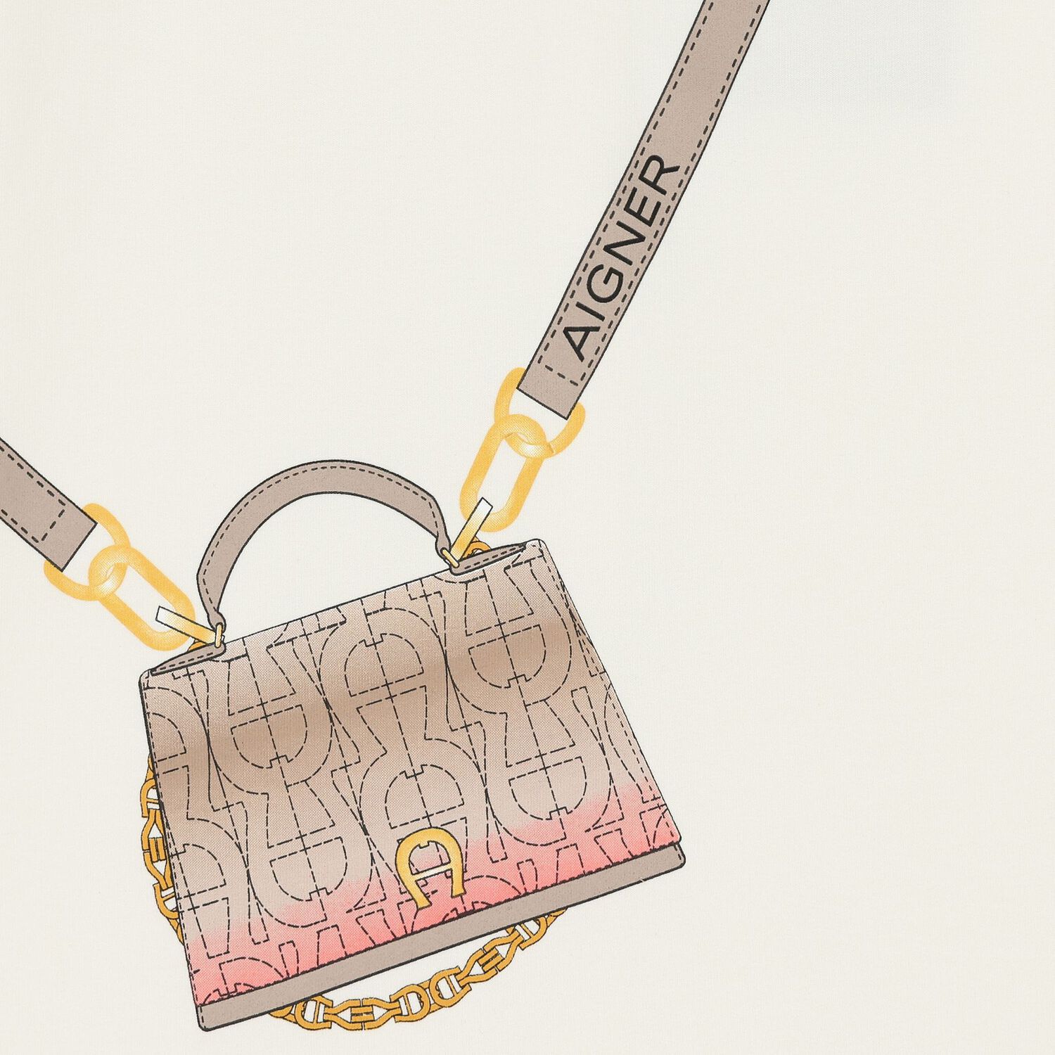 Girls Ivory Bag Ruffle Dress, 1, hi-res