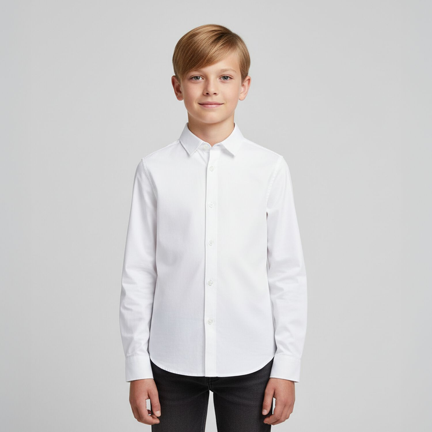 Boys White Shirt, 1, hi-res