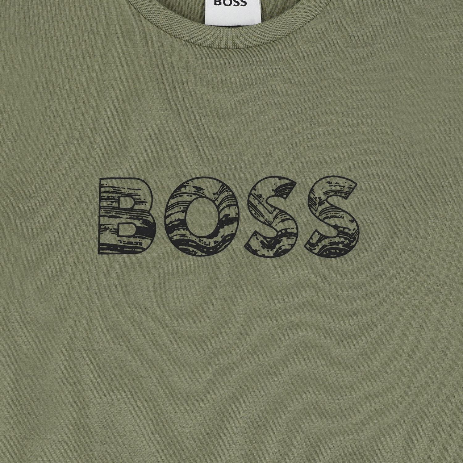 Boys Green Logo T-Shirt, 3, hi-res