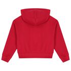 Girls Pink Embellished Logo Hooded Top, 1, hi-res