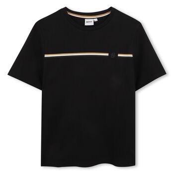 Boys Black Logo T-Shirt