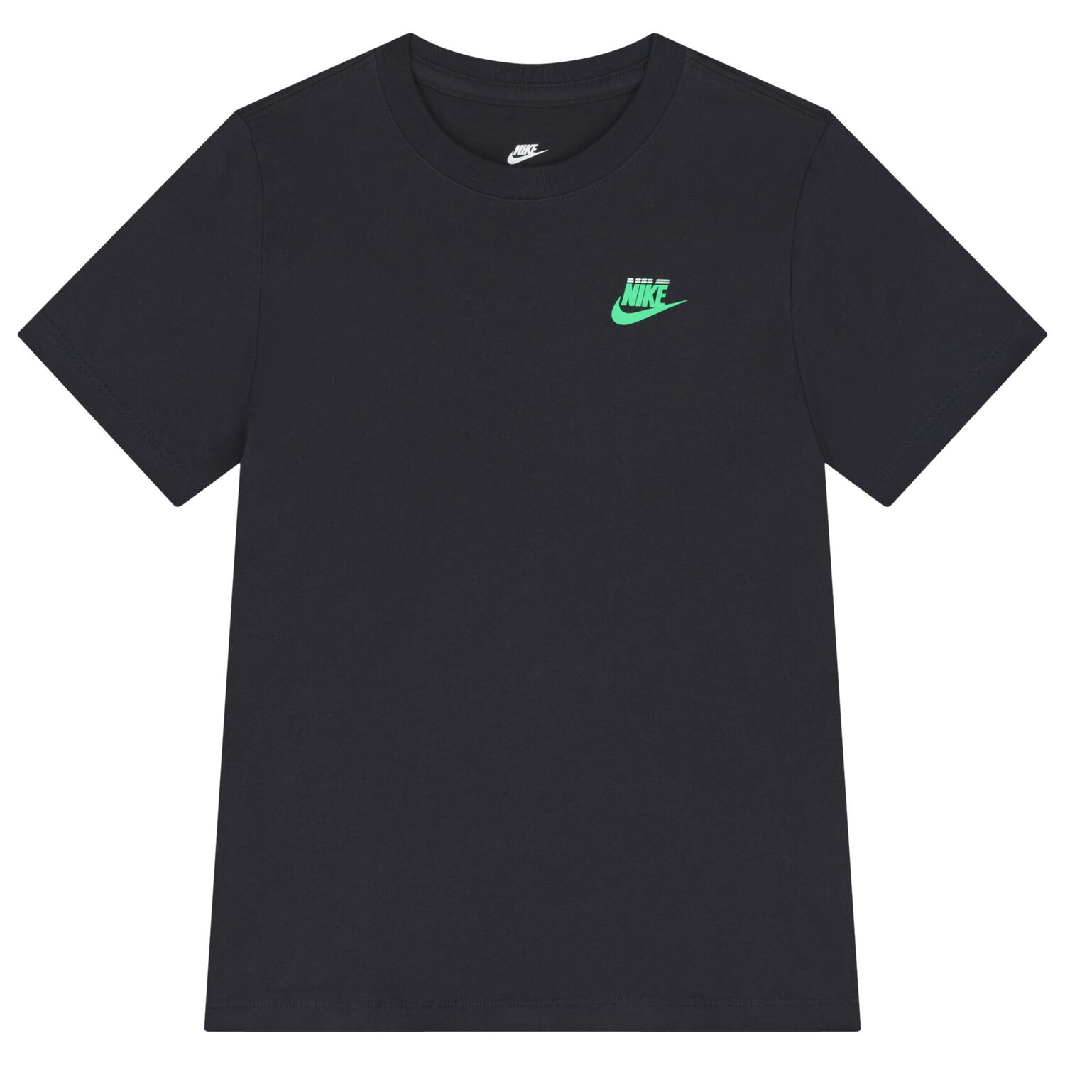 Boys Black Logo T-Shirt, 1, hi-res
