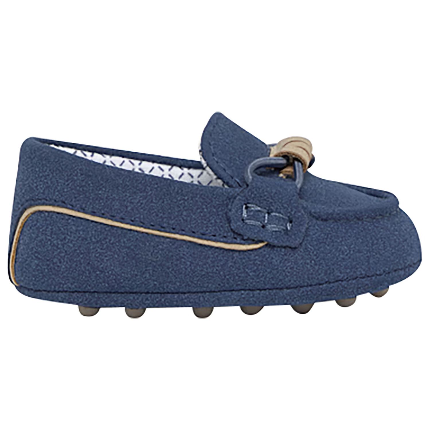 Baby Boys Blue Suede Pre Walker Moccasins, 2, hi-res
