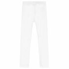 Girls White Logo Leggings, 1, hi-res