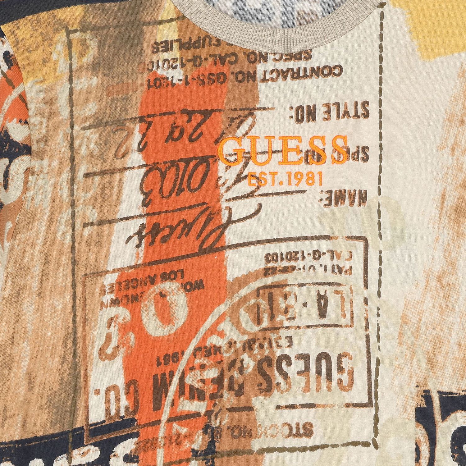 Boys Beige Logo T-Shirt, 1, hi-res