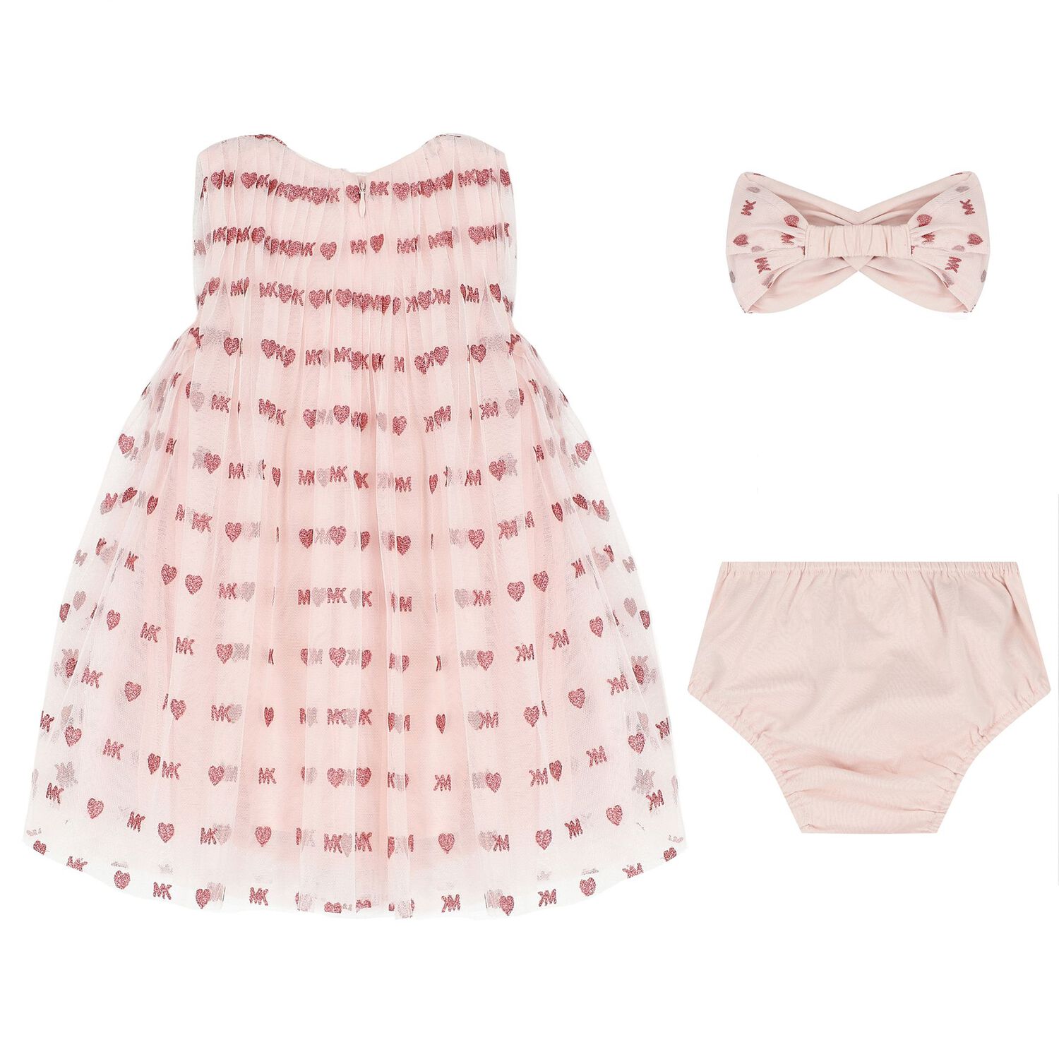 Younger Girls Pink Dress Set, 2, hi-res image number null