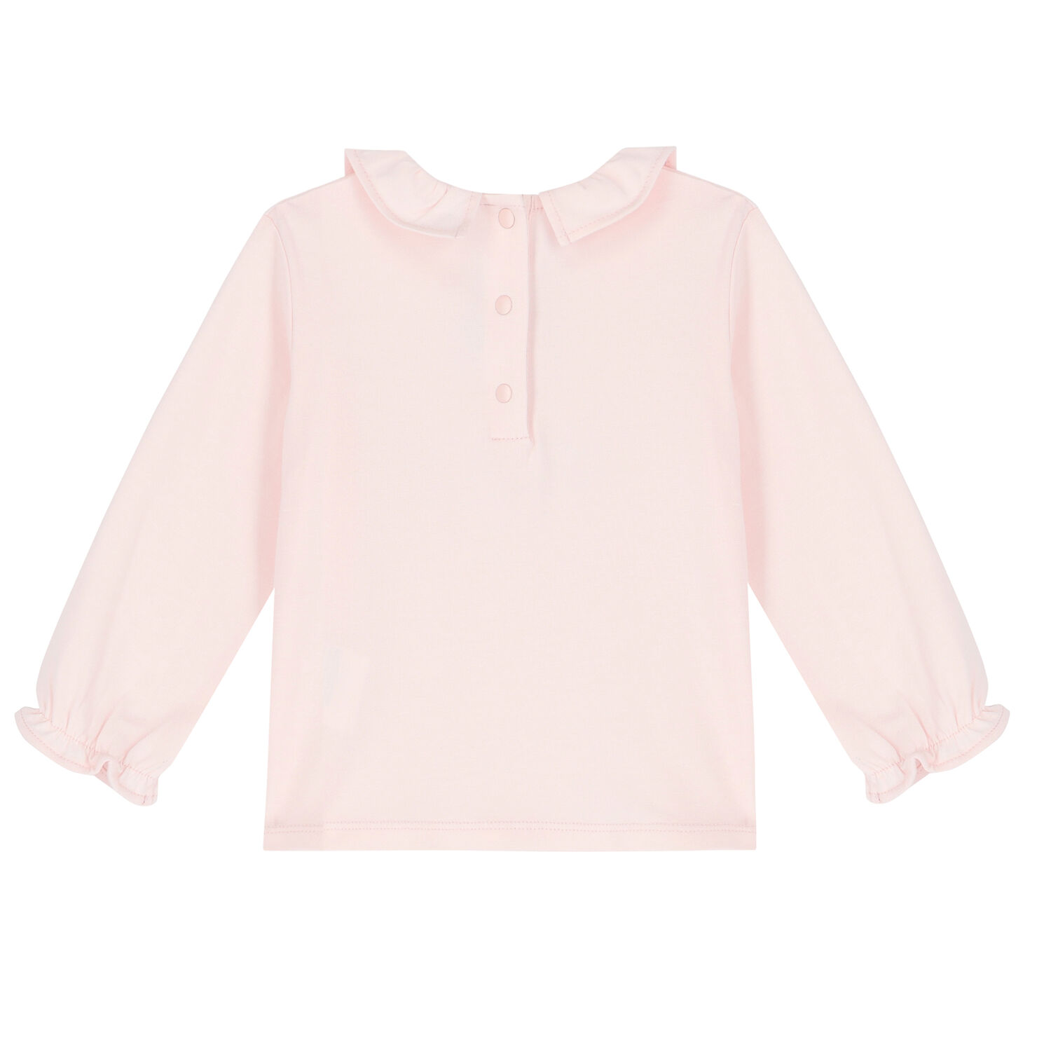 Baby Girls Pink Bird Long Sleeve Top, 1, hi-res image number null