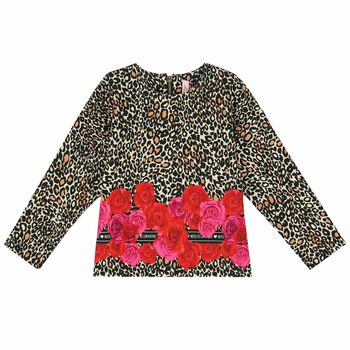 Girls Printed Long Sleeve Top