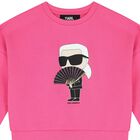 Girls Pink Ikonik Sweatshirt, 1, hi-res