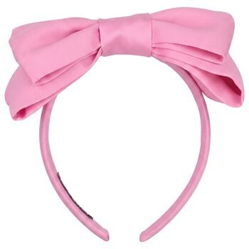 Girls Pink Bow Headband