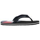 Boys Black Logo Flip Flops, 1, hi-res