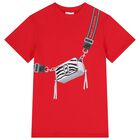Girls Red Logo Bag Dress, 1, hi-res