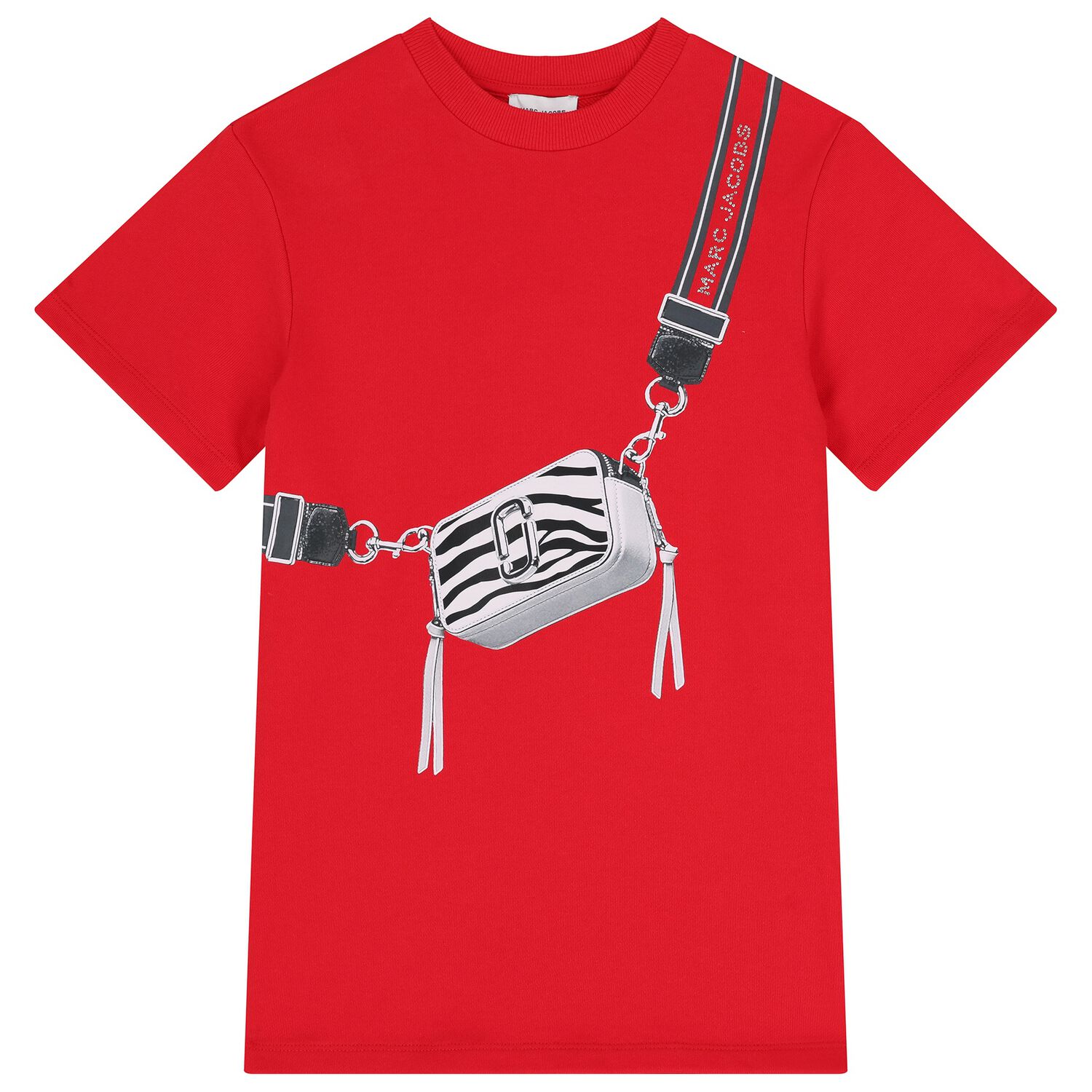 Girls Red Logo Bag Dress, 1, hi-res