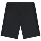 Boys Black Logo Dri-Fit Shorts, 1, hi-res