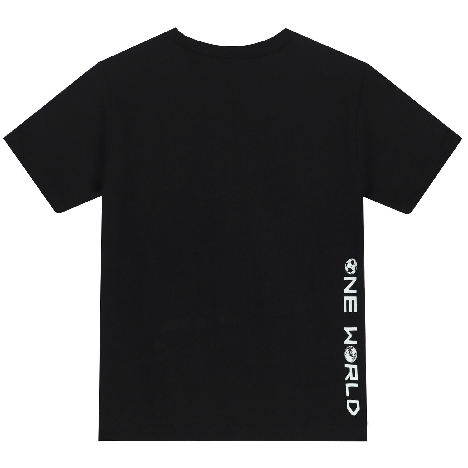 Boys Black Football T-Shirt, 1, hi-res