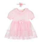 Baby Girls Pink Lace Dress Set, 1, hi-res