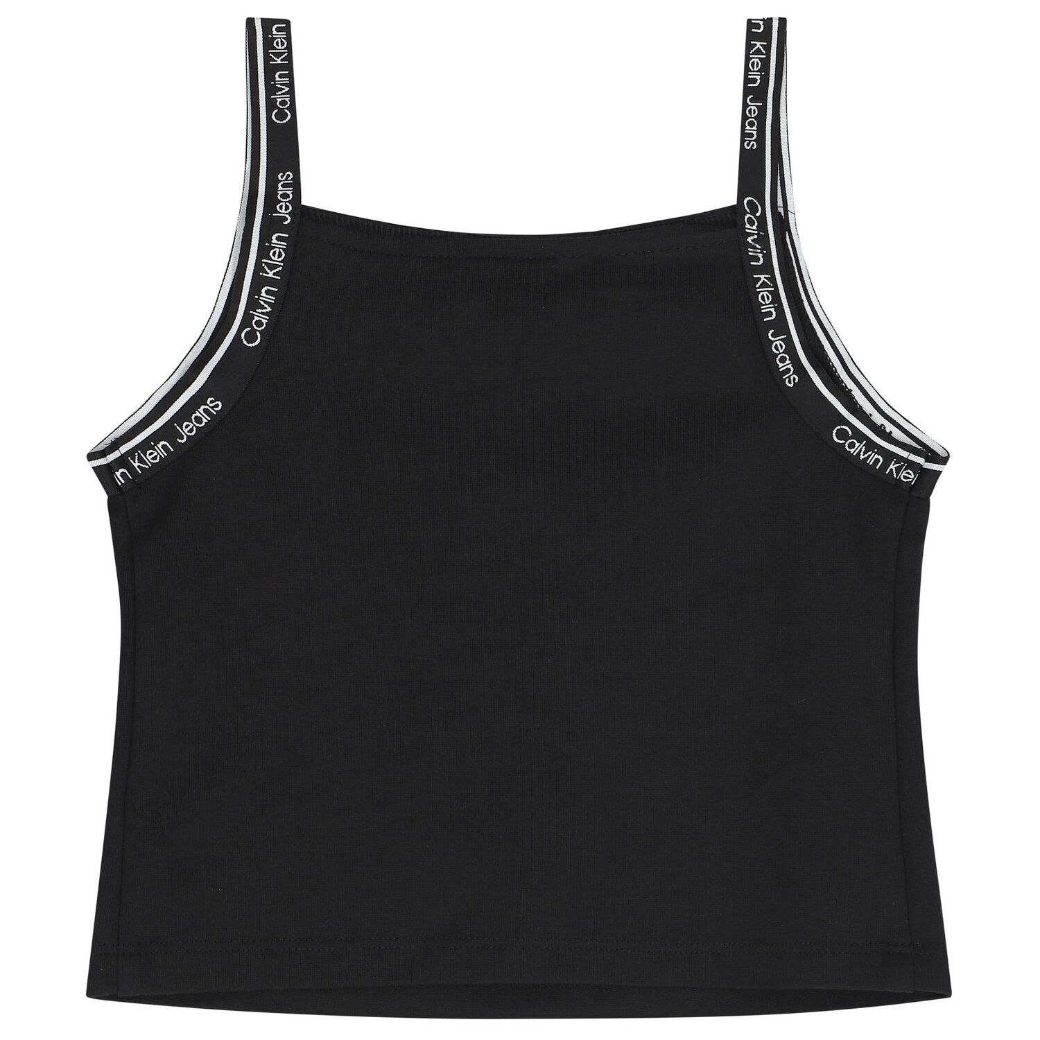 Girls Black Logo Sleeveless Top, 1, hi-res image number null