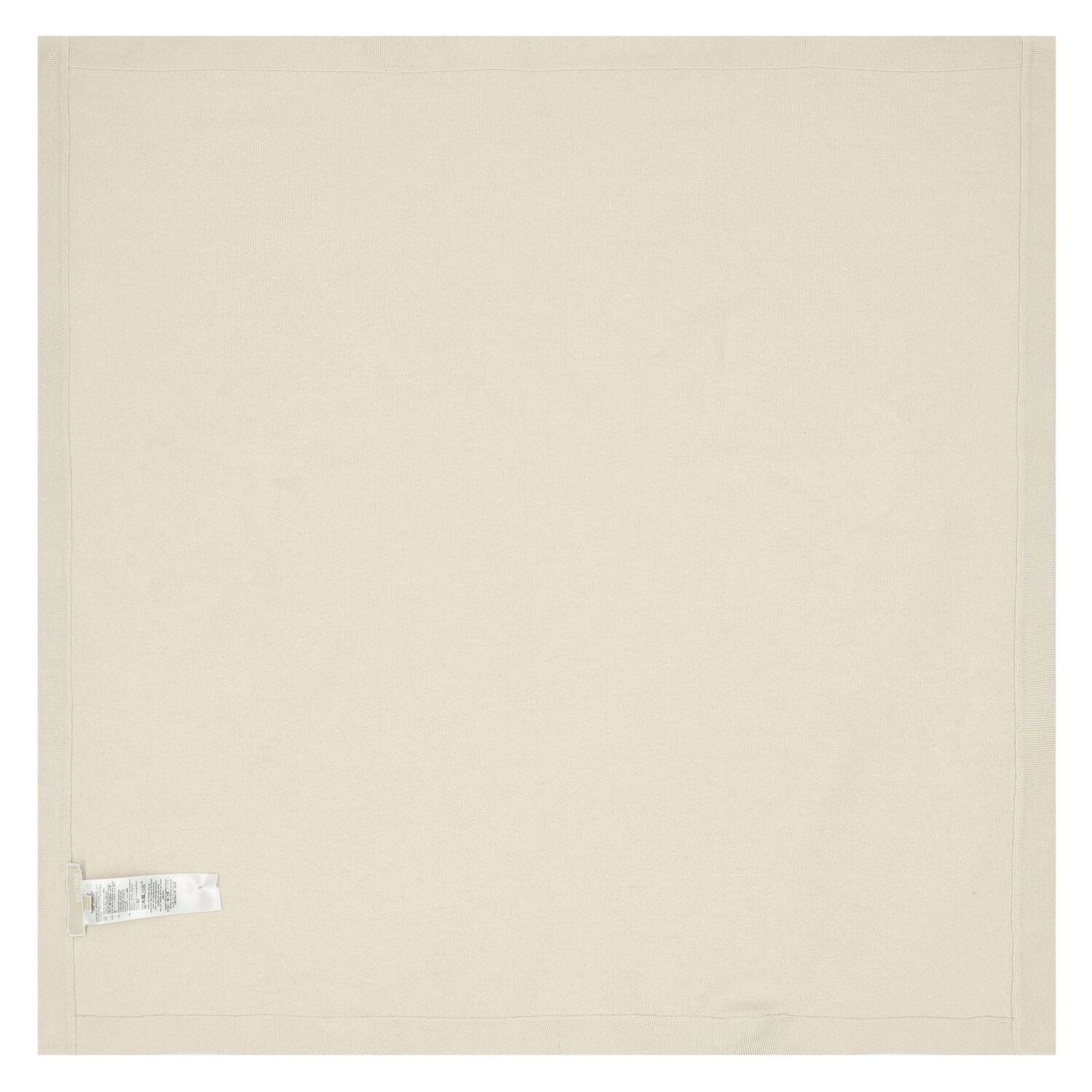 Baby Girls Beige & White Logo Blanket, 1, hi-res