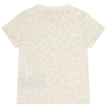 Girls Beige Logo T-Shirt