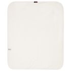 Baby Girls Ivory & Gold Logo Blanket, 1, hi-res