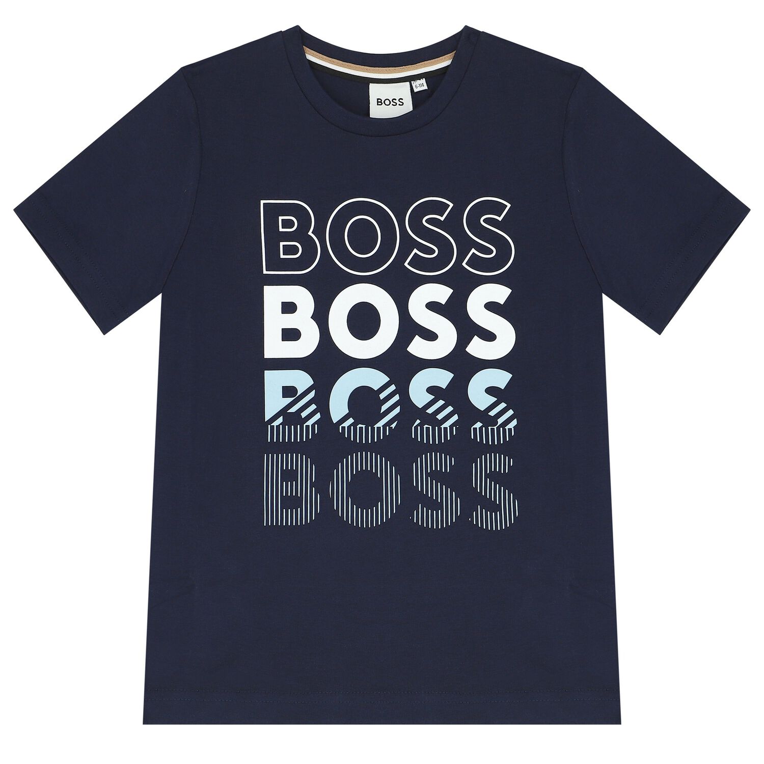 Boys Navy Blue Logo T-Shirt, 5, hi-res