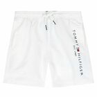 Boys White Logo Swim Shorts, 1, hi-res