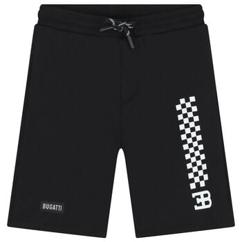 Boys Black Logo Shorts