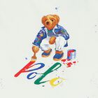 Boys White Polo Bear T-Shirt, 1, hi-res