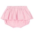 Baby Girls Pink & Ivory Short Set (4 Piece), 1, hi-res