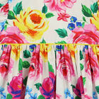 Girls Ivory Floral Dress, 1, hi-res
