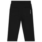 Younger Boys White & Black Logo Trousers Set, 1, hi-res