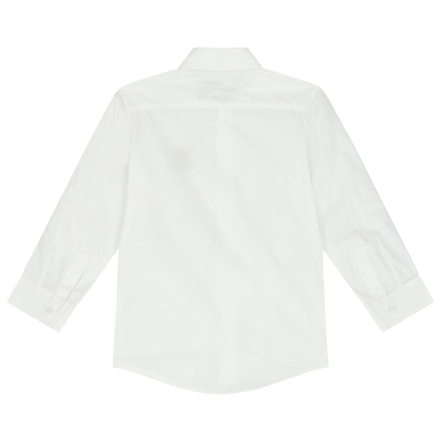 Boys White Logo Shirt, 1, hi-res