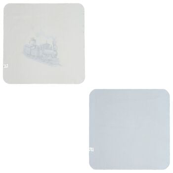 Baby Boys Blue Teddy Bear Muslin Swaddles ( 2-Pack )