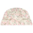 Baby Girls Pink Floral Hat, 1, hi-res