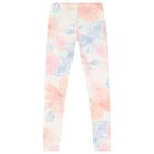 Girls Pink Logo Leggings, 1, hi-res