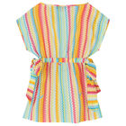Girls Multi-Colored Zigzag Beach Dress, 2, hi-res
