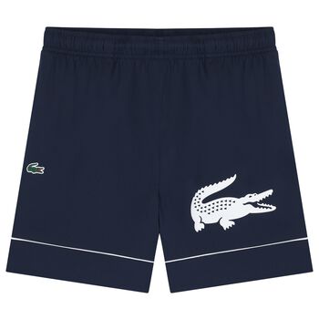 Boys Navy Blue Logo Shorts