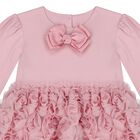 Baby Girls Pink Tulle Rose Dress, 1, hi-res