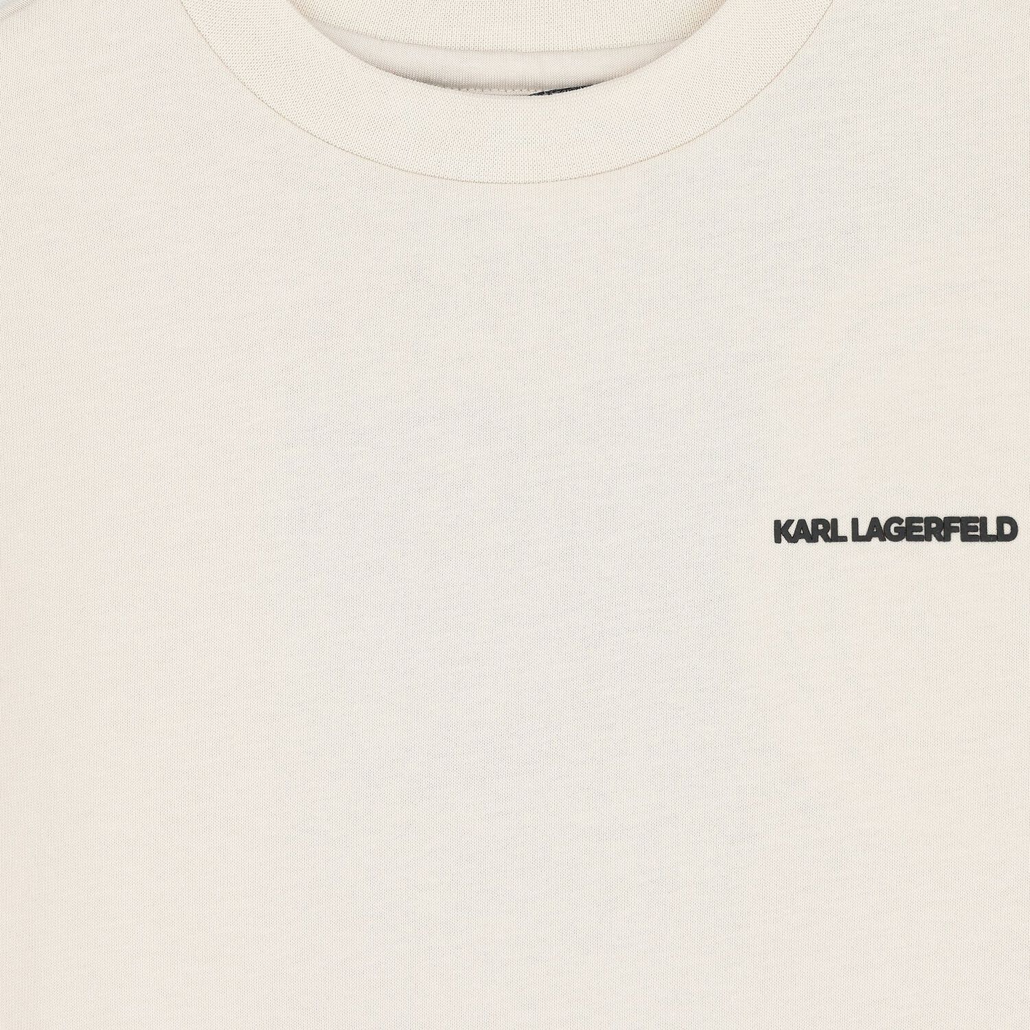 Boys Beige Logo T-Shirt, 2, hi-res