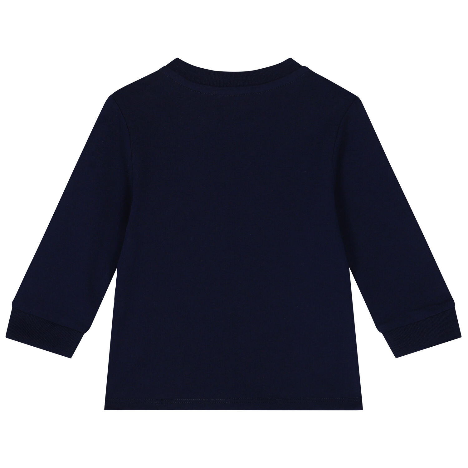 Baby Boys Navy Blue Polo Bear Long Sleeve Top, 1, hi-res