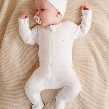 White Teddy Bear Babygrow Set