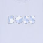 Baby Boys Blue Logo Long Sleeve Top, 2, hi-res
