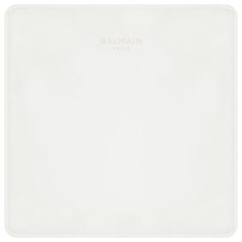 White & Yellow Logo Baby Blanket